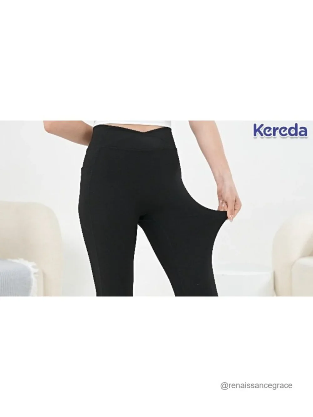 Kids Athletic Leggings High Waist Yoga Pants with Pockets